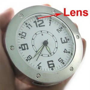 Clock Shaped Mini Spy Camera with Motion Detection and PC Camera Function